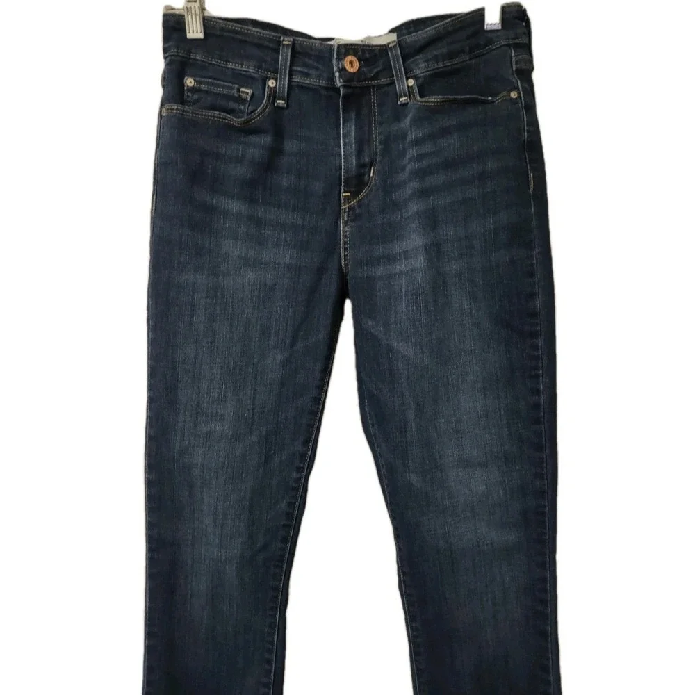 Jeans Signature by Levi Strauss Slim Mid‎ Rise Blue 8M W29 L30 Women's Normcore